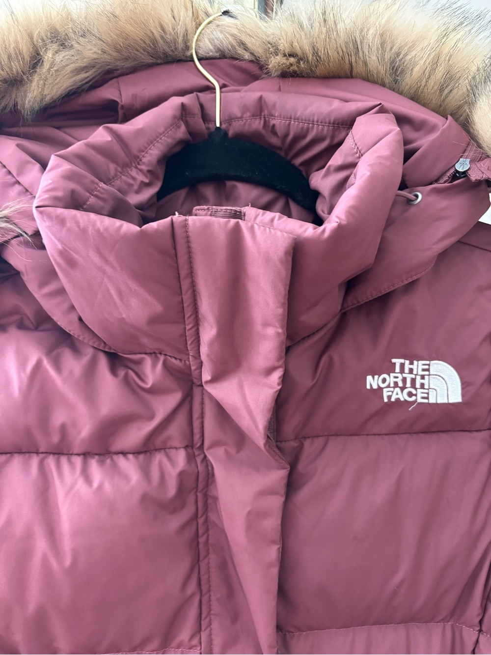 The North Face Gotham Hooded Down Jacket in Wild Ginger Mauve Size S - Picture 4 of 16